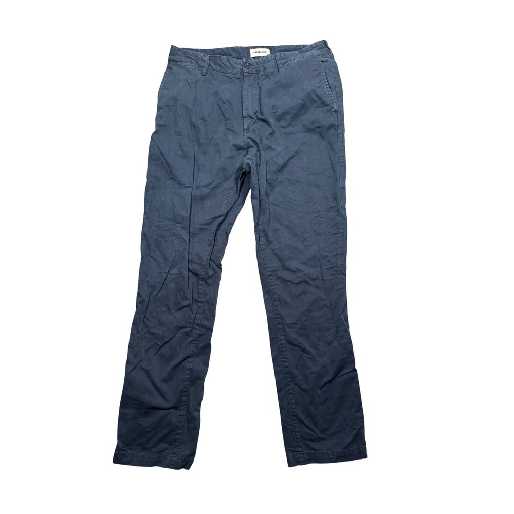 Taylor Stitch Foundation Pant Democratic Fit Blue Organic Cotton Chino 33x32